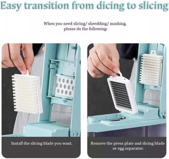 Mandolin Slicer, Vegetable Chopper, Onion Chopper and Multipurpose Slicer and Cutter, Device with Adjustable Vegetable Cutter