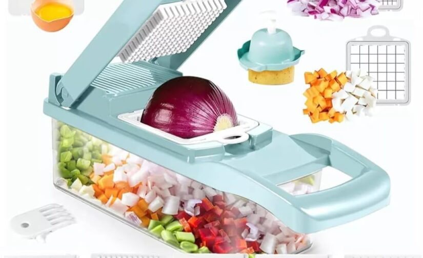 Mandolin Slicer, Vegetable Chopper, Onion Chopper and Multipurpose Slicer and Cutter, Device with Adjustable Vegetable Cutter