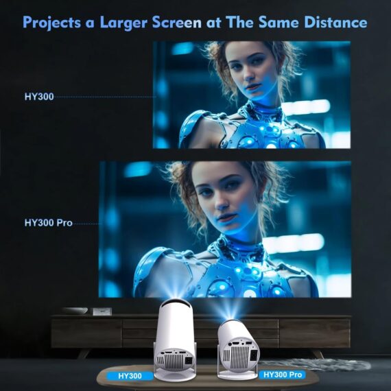 HY300 Pro Mini Smart Projector